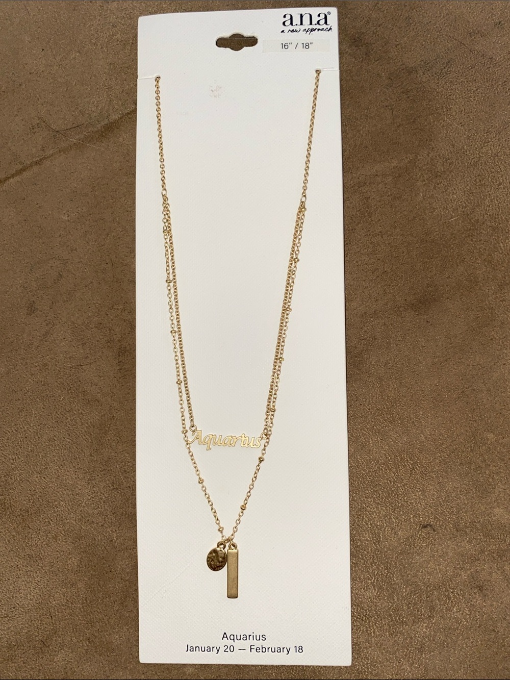 a.n.a Gold-Tone Aquarius Layered Pendant Necklace